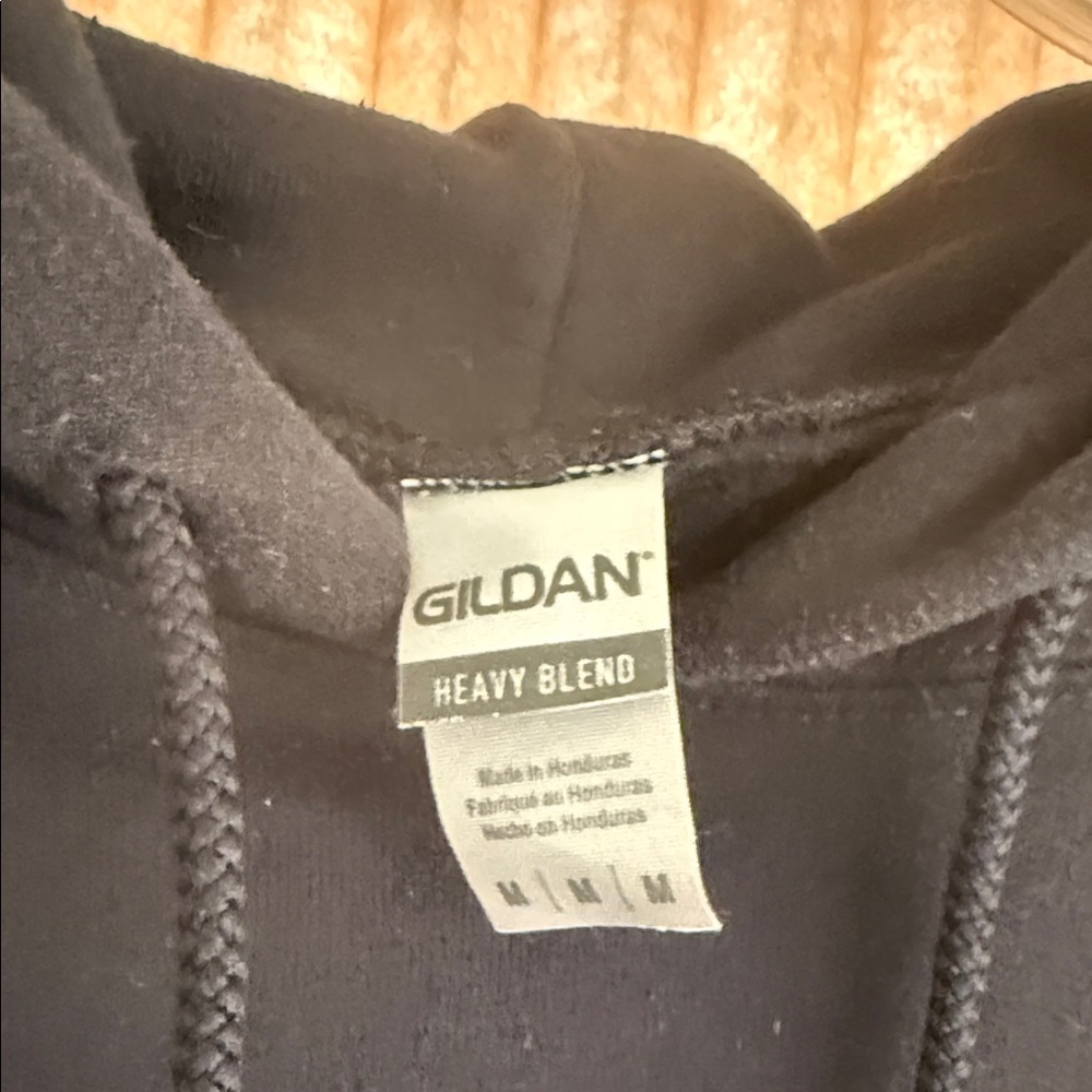 Gildan Black Hoodie with Cat Meow logo - Picture 3 of 6